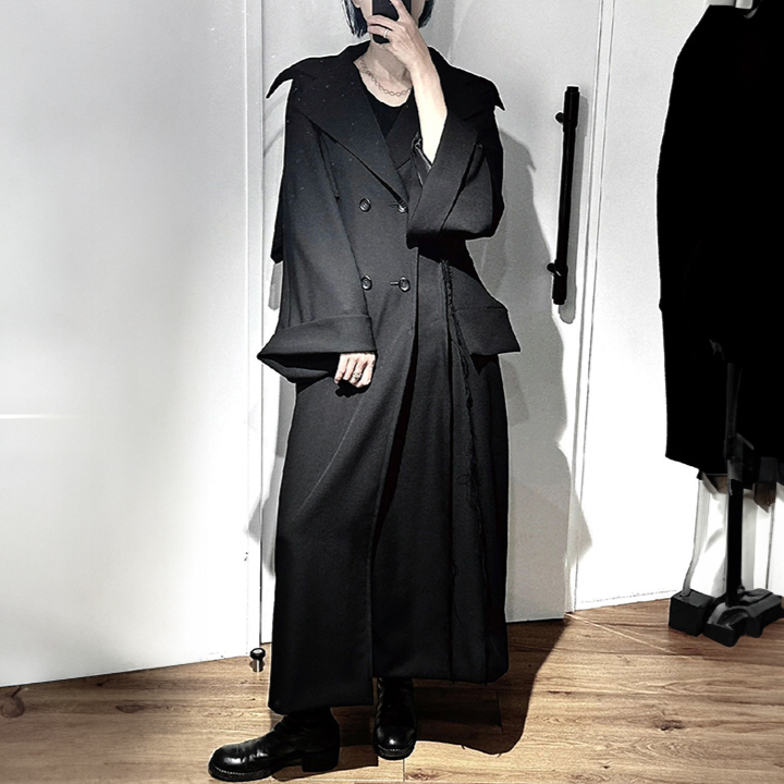 Black Belted Cotton Shirtwaist Dress from Thailand - Street Smarts in Black
